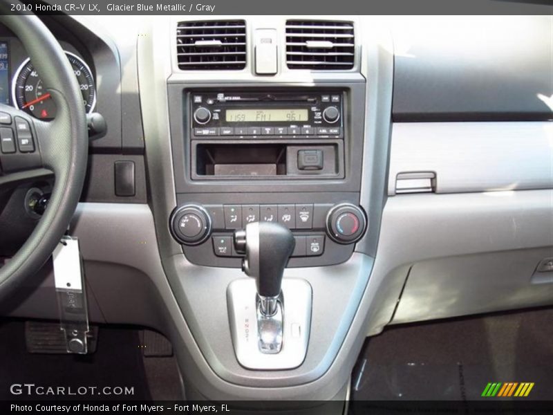 Glacier Blue Metallic / Gray 2010 Honda CR-V LX
