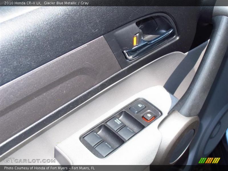 Glacier Blue Metallic / Gray 2010 Honda CR-V LX
