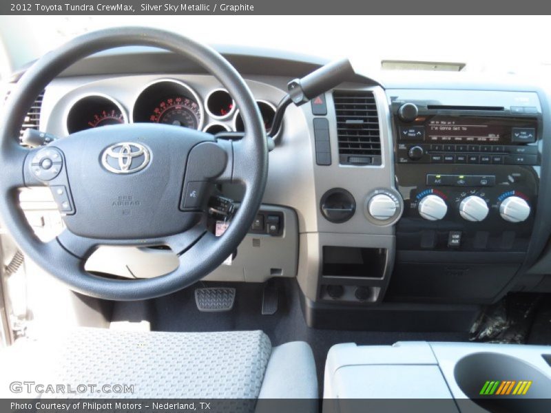 Silver Sky Metallic / Graphite 2012 Toyota Tundra CrewMax