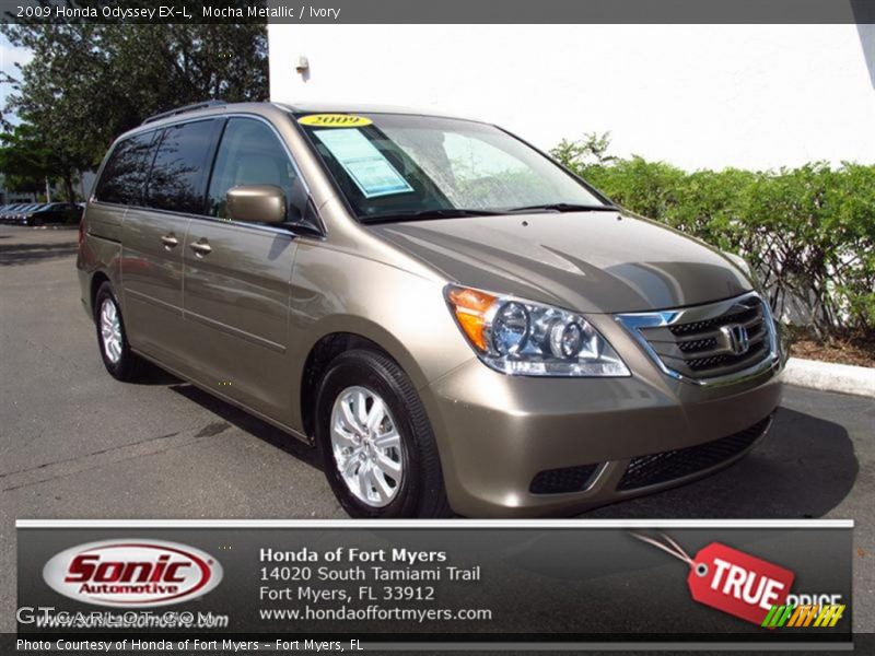 Mocha Metallic / Ivory 2009 Honda Odyssey EX-L