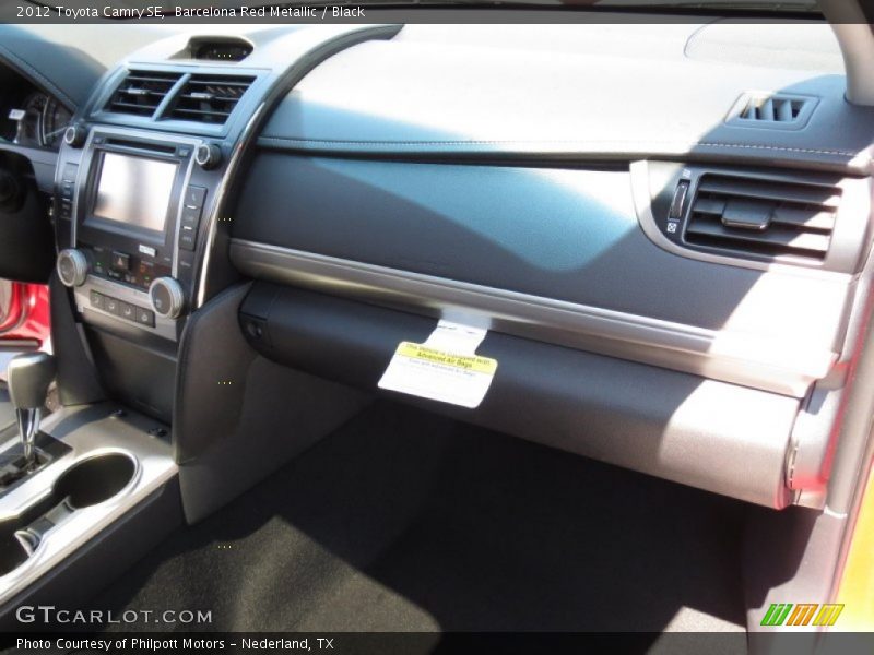 Barcelona Red Metallic / Black 2012 Toyota Camry SE