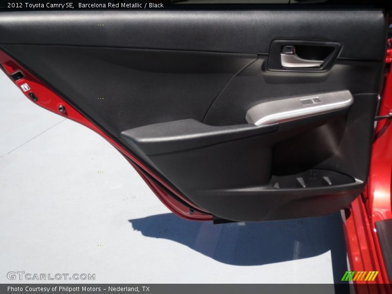 Barcelona Red Metallic / Black 2012 Toyota Camry SE