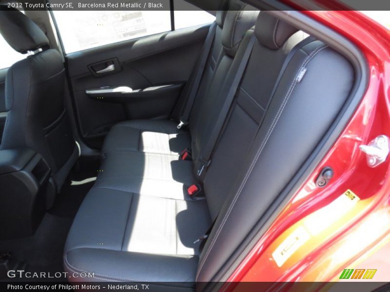 Barcelona Red Metallic / Black 2012 Toyota Camry SE