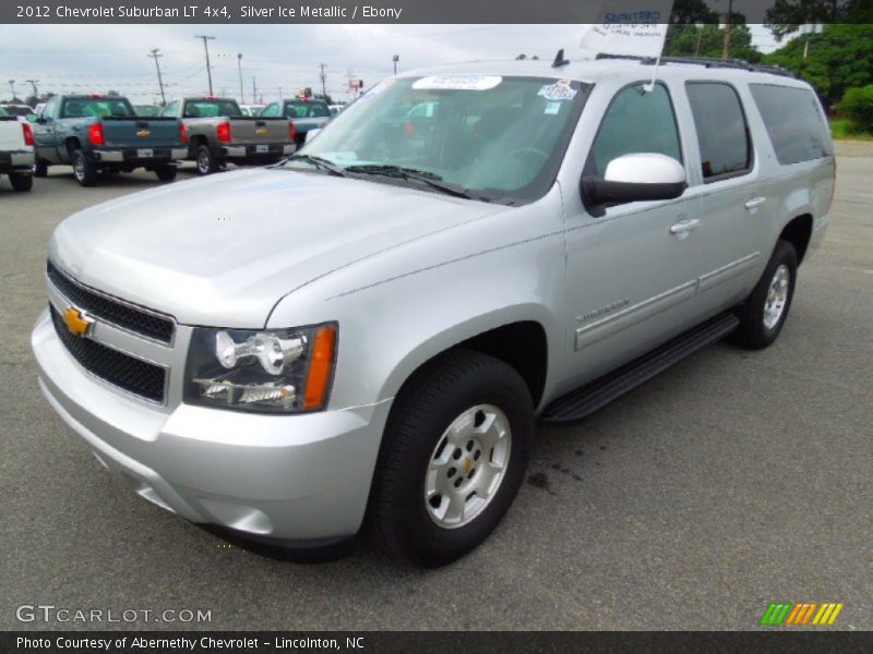Silver Ice Metallic / Ebony 2012 Chevrolet Suburban LT 4x4