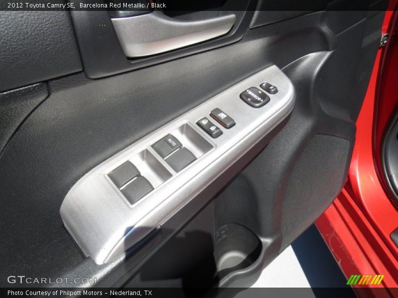 Barcelona Red Metallic / Black 2012 Toyota Camry SE