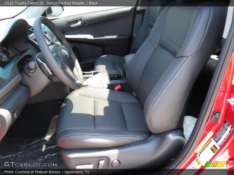 Barcelona Red Metallic / Black 2012 Toyota Camry SE