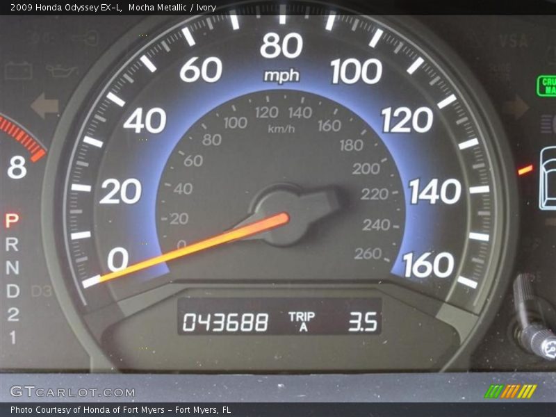 Mocha Metallic / Ivory 2009 Honda Odyssey EX-L