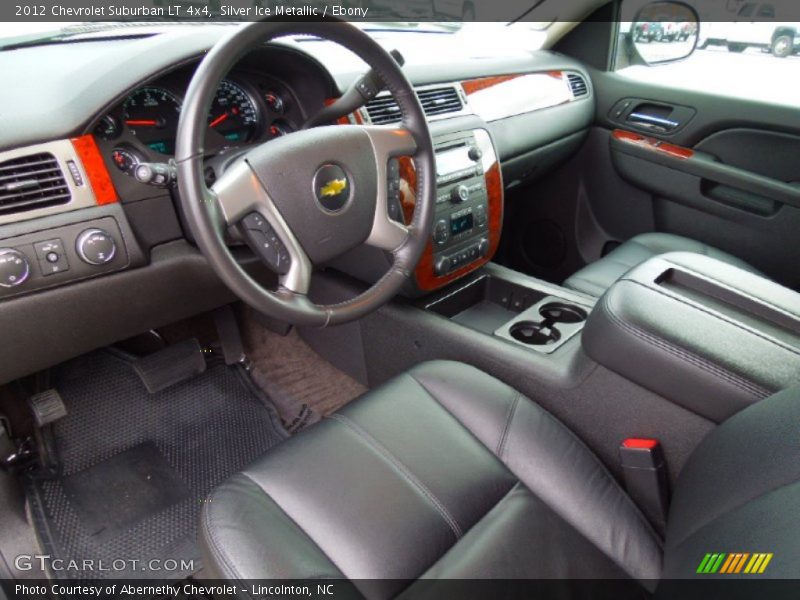 Silver Ice Metallic / Ebony 2012 Chevrolet Suburban LT 4x4