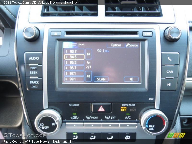 Attitude Black Metallic / Black 2012 Toyota Camry SE