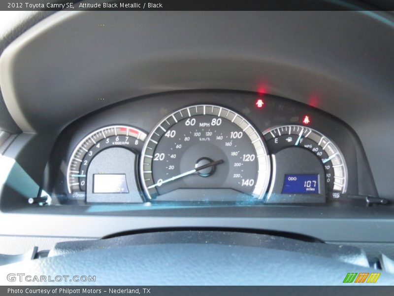 Attitude Black Metallic / Black 2012 Toyota Camry SE