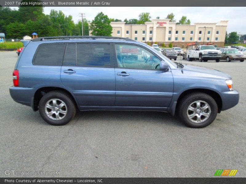 Bluestone Metallic / Ash Gray 2007 Toyota Highlander V6