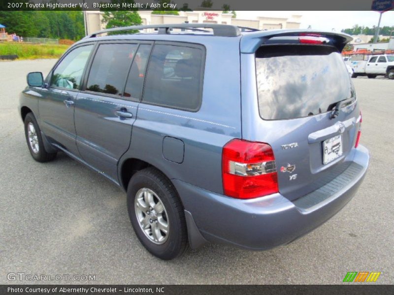 Bluestone Metallic / Ash Gray 2007 Toyota Highlander V6