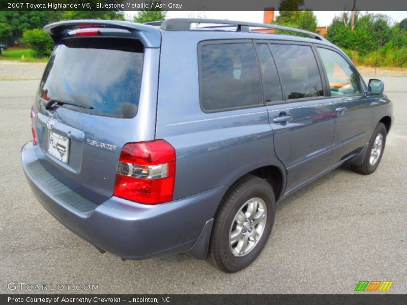 Bluestone Metallic / Ash Gray 2007 Toyota Highlander V6