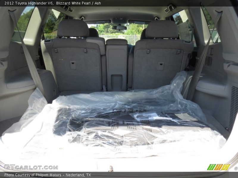 Blizzard White Pearl / Ash 2012 Toyota Highlander V6