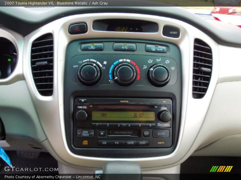 Bluestone Metallic / Ash Gray 2007 Toyota Highlander V6