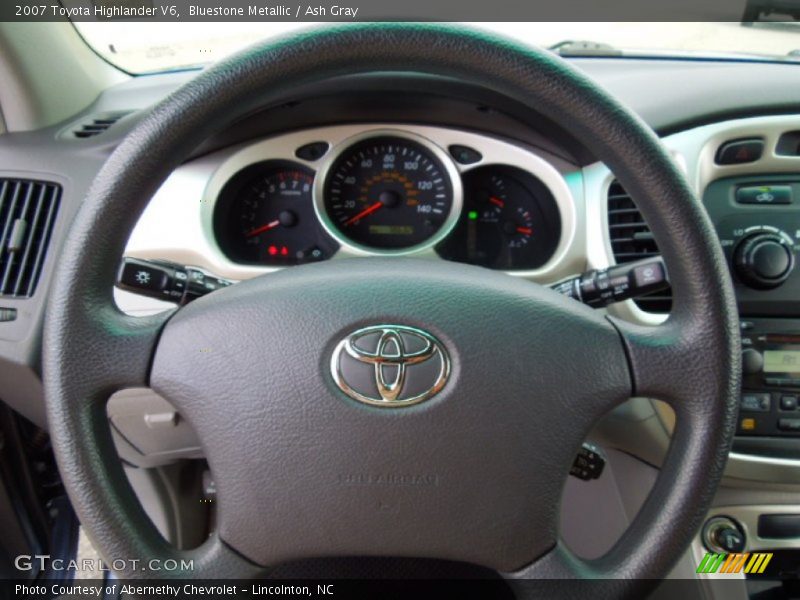 Bluestone Metallic / Ash Gray 2007 Toyota Highlander V6