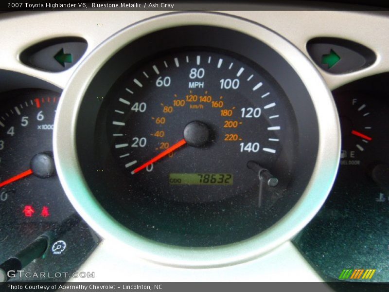 Bluestone Metallic / Ash Gray 2007 Toyota Highlander V6