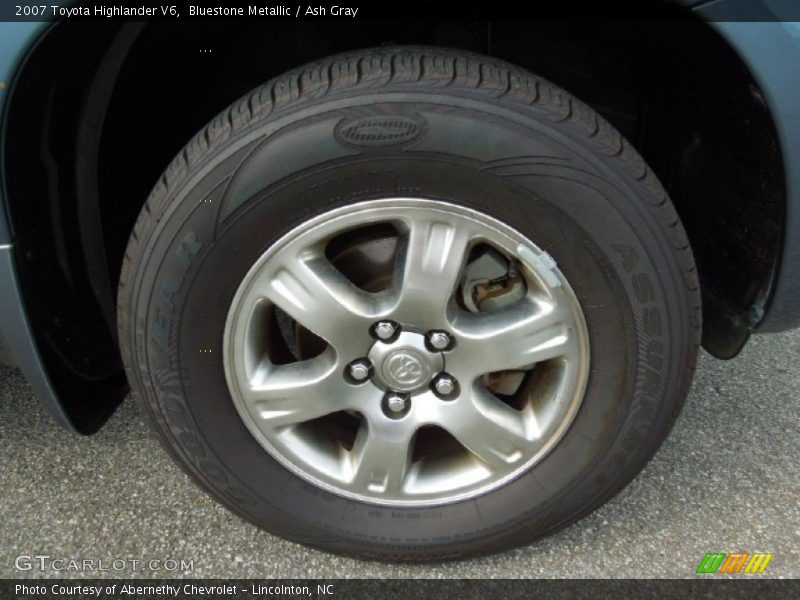 Bluestone Metallic / Ash Gray 2007 Toyota Highlander V6