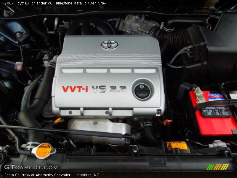 Bluestone Metallic / Ash Gray 2007 Toyota Highlander V6