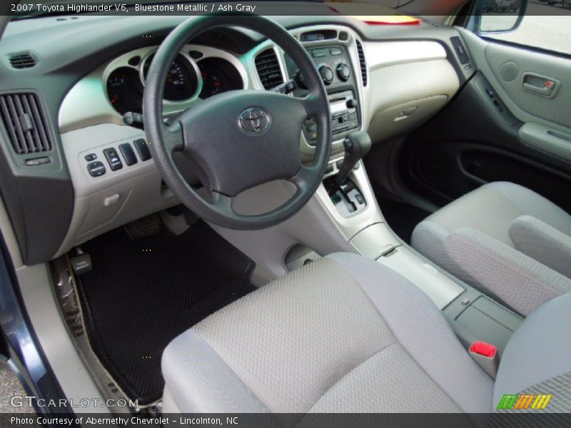 Bluestone Metallic / Ash Gray 2007 Toyota Highlander V6