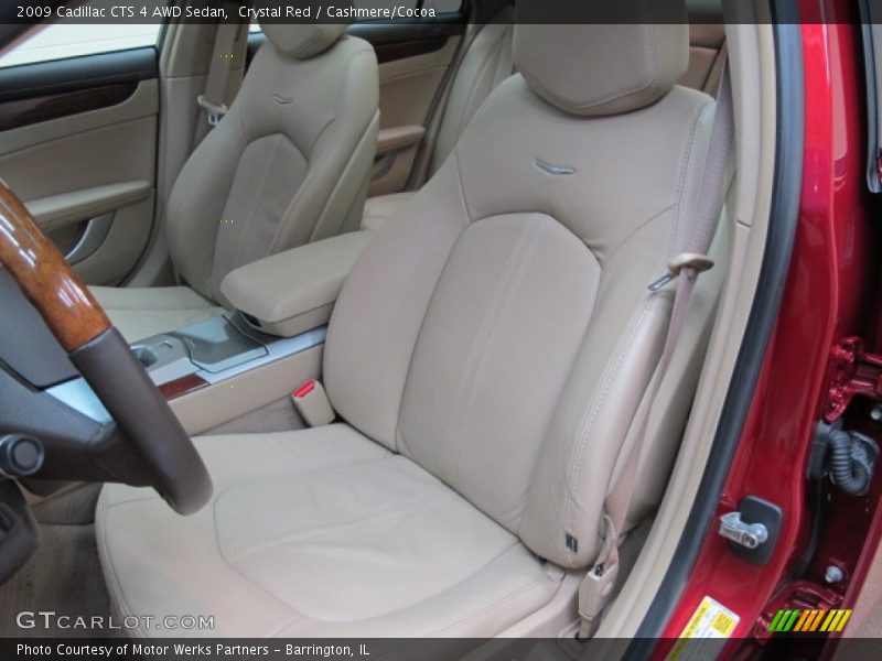 Crystal Red / Cashmere/Cocoa 2009 Cadillac CTS 4 AWD Sedan