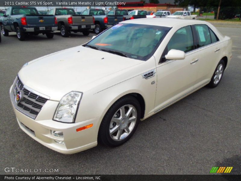 Vanilla Latte Metallic / Light Gray/Ebony 2011 Cadillac STS V6 Sport