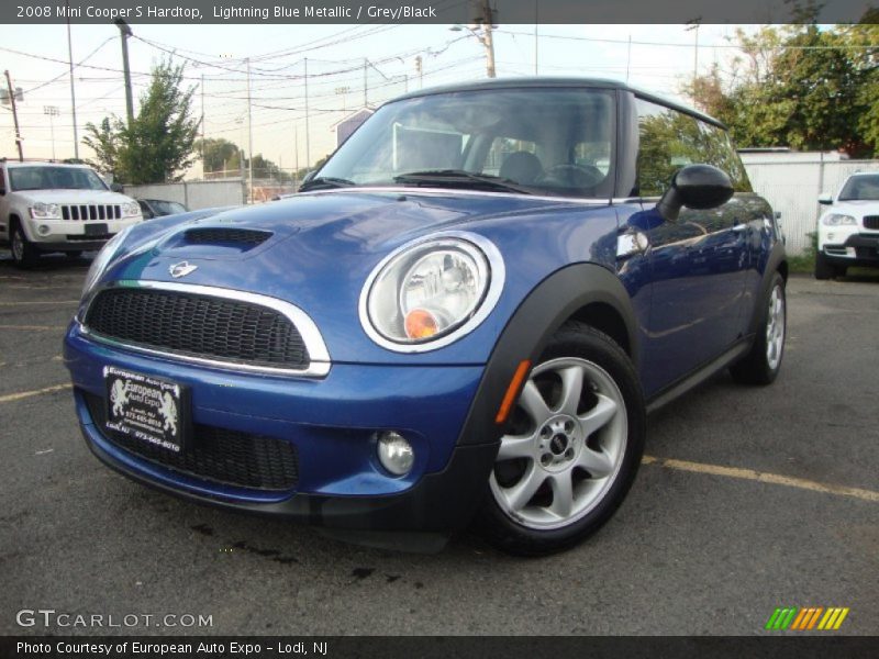Lightning Blue Metallic / Grey/Black 2008 Mini Cooper S Hardtop