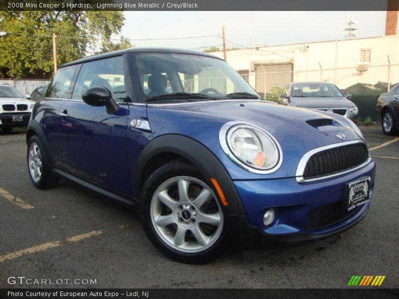 Lightning Blue Metallic / Grey/Black 2008 Mini Cooper S Hardtop