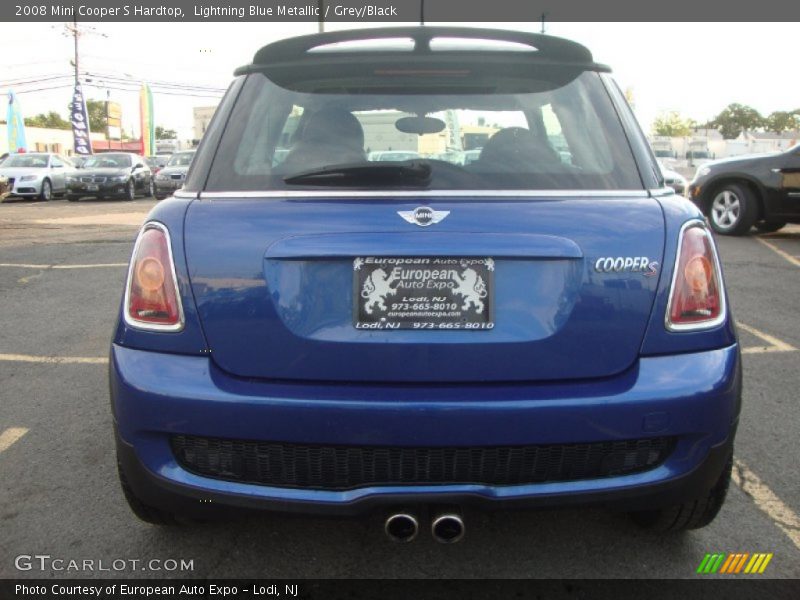 Lightning Blue Metallic / Grey/Black 2008 Mini Cooper S Hardtop