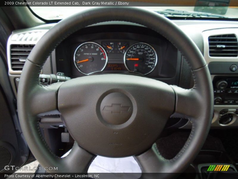 Dark Gray Metallic / Ebony 2009 Chevrolet Colorado LT Extended Cab