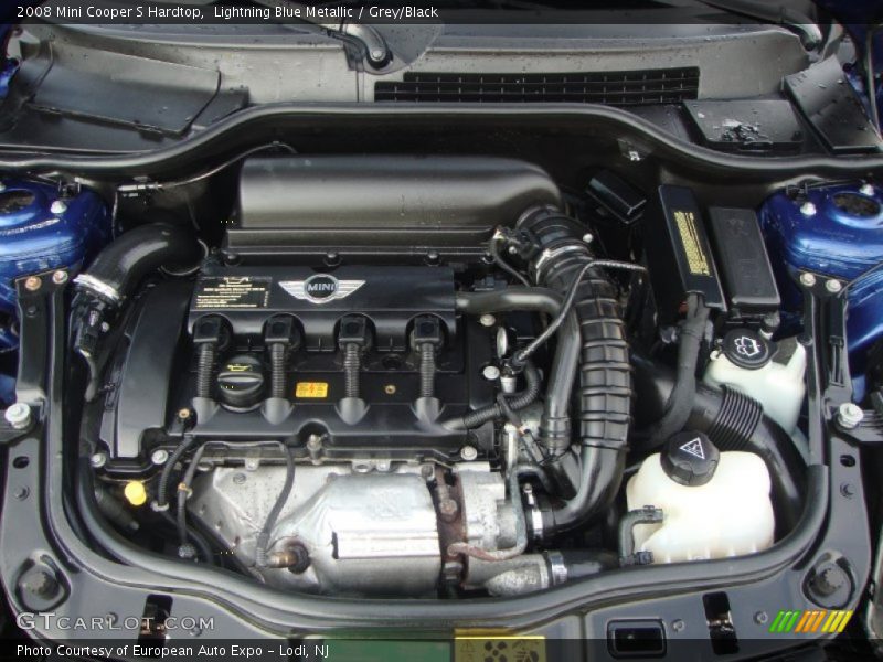 Lightning Blue Metallic / Grey/Black 2008 Mini Cooper S Hardtop