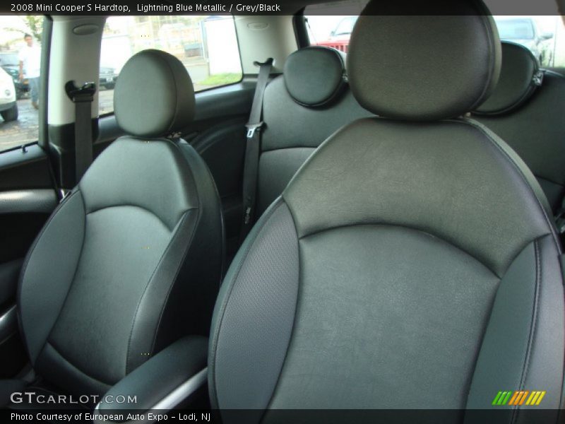 Lightning Blue Metallic / Grey/Black 2008 Mini Cooper S Hardtop