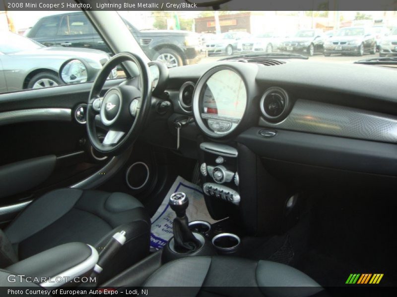 Lightning Blue Metallic / Grey/Black 2008 Mini Cooper S Hardtop