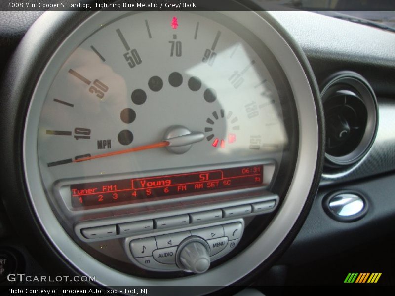 Lightning Blue Metallic / Grey/Black 2008 Mini Cooper S Hardtop