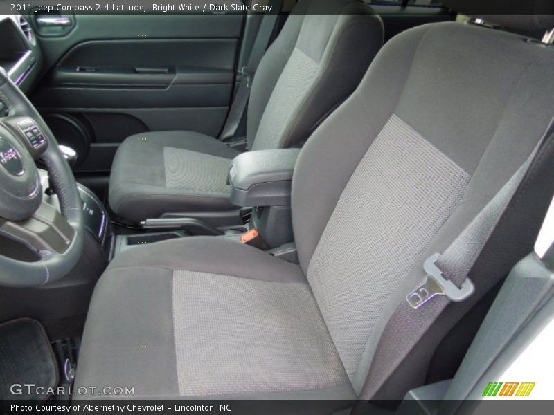 Bright White / Dark Slate Gray 2011 Jeep Compass 2.4 Latitude