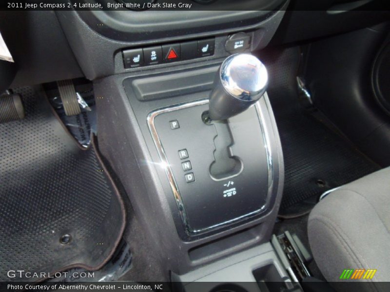 Bright White / Dark Slate Gray 2011 Jeep Compass 2.4 Latitude
