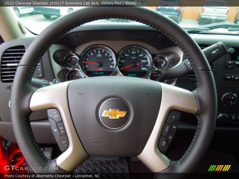 Victory Red / Ebony 2012 Chevrolet Silverado 1500 LT Extended Cab 4x4