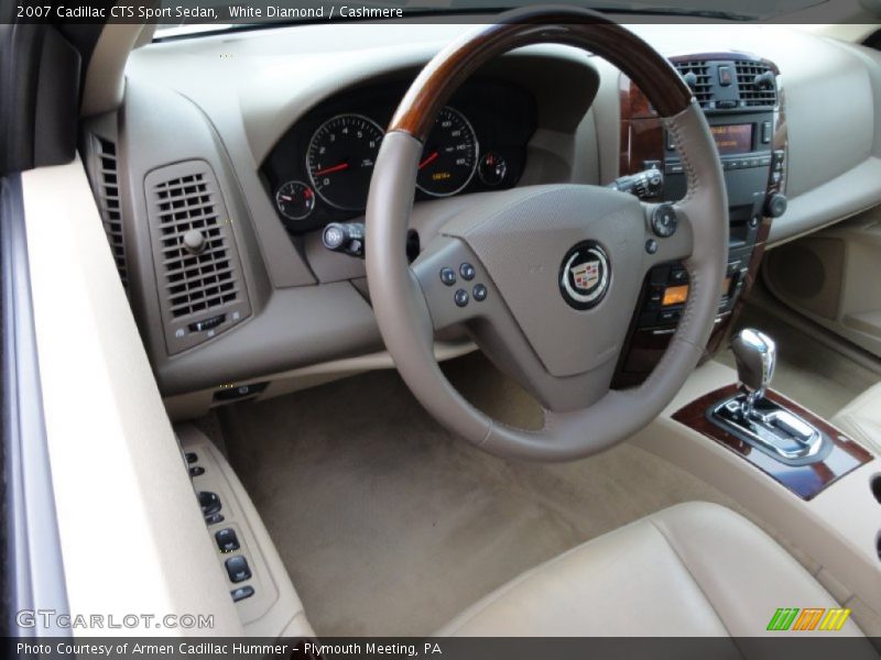 White Diamond / Cashmere 2007 Cadillac CTS Sport Sedan