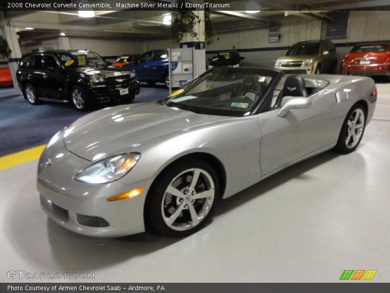 Machine Silver Metallic / Ebony/Titanium 2008 Chevrolet Corvette Convertible