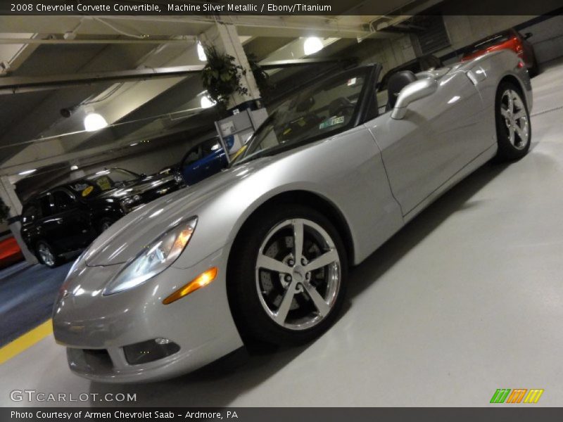 Machine Silver Metallic / Ebony/Titanium 2008 Chevrolet Corvette Convertible
