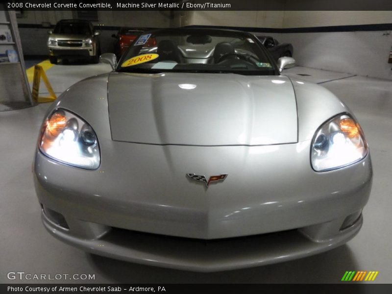 Machine Silver Metallic / Ebony/Titanium 2008 Chevrolet Corvette Convertible