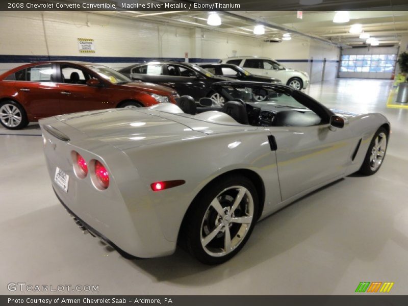 Machine Silver Metallic / Ebony/Titanium 2008 Chevrolet Corvette Convertible