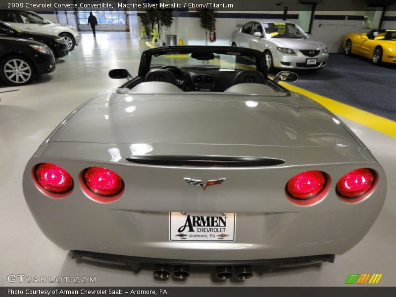 Machine Silver Metallic / Ebony/Titanium 2008 Chevrolet Corvette Convertible