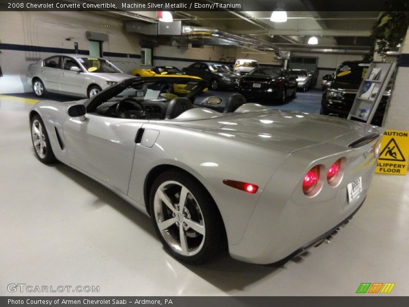 Machine Silver Metallic / Ebony/Titanium 2008 Chevrolet Corvette Convertible