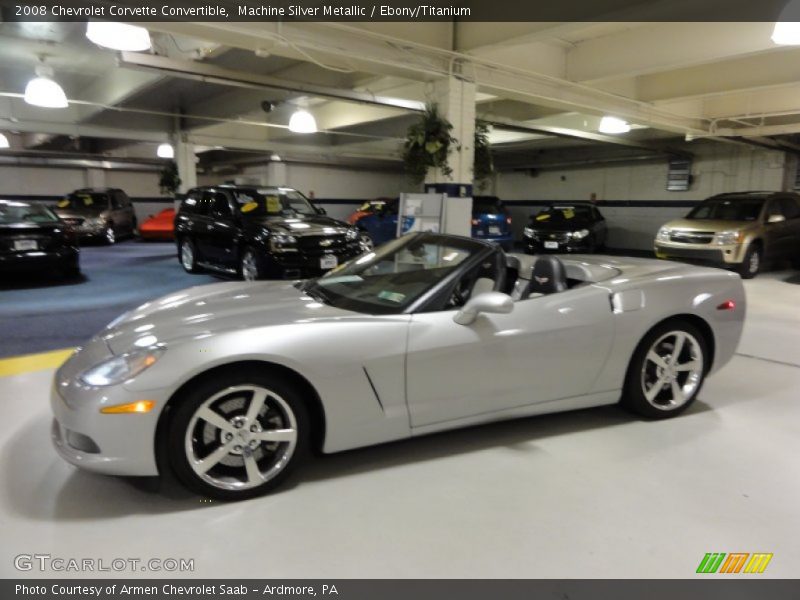 Machine Silver Metallic / Ebony/Titanium 2008 Chevrolet Corvette Convertible