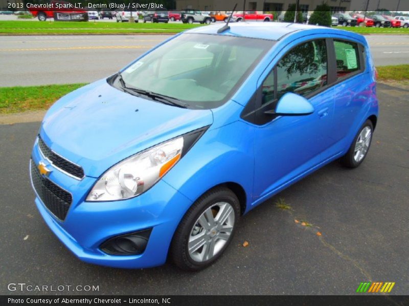 Denim (Blue) / Silver/Blue 2013 Chevrolet Spark LT