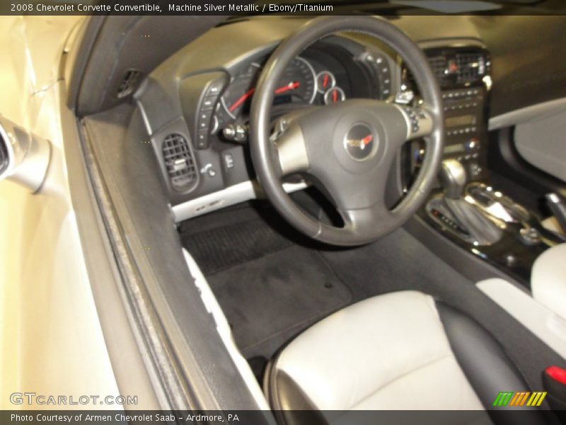 Machine Silver Metallic / Ebony/Titanium 2008 Chevrolet Corvette Convertible