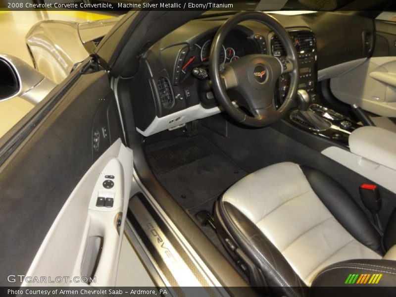 Machine Silver Metallic / Ebony/Titanium 2008 Chevrolet Corvette Convertible