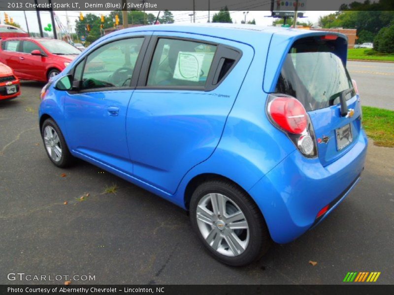 Denim (Blue) / Silver/Blue 2013 Chevrolet Spark LT
