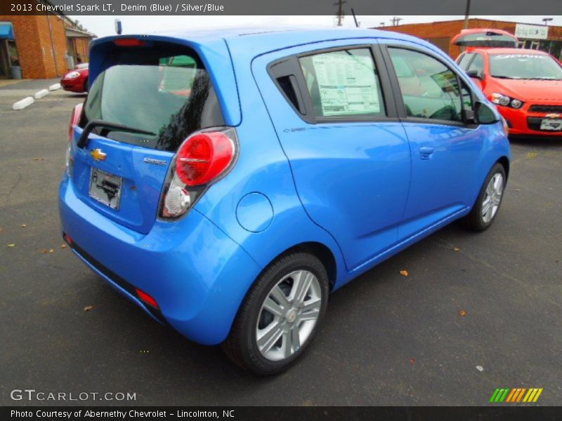 Denim (Blue) / Silver/Blue 2013 Chevrolet Spark LT